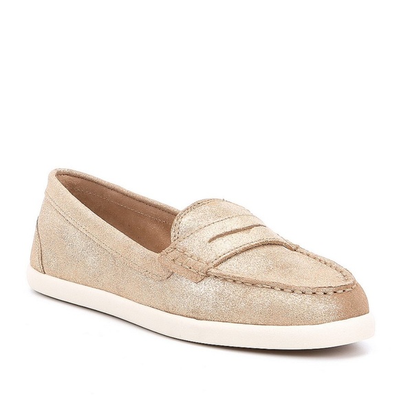 Nurture Shoes - New Nurture Lahn Gold Glitter Loafers